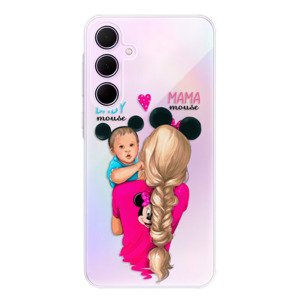 Odolné silikonové pouzdro iSaprio - Mama Mouse Blonde and Boy - Samsung Galaxy A55 5G