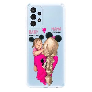 Odolné silikonové pouzdro iSaprio - Mama Mouse Blond and Girl - Samsung Galaxy A13