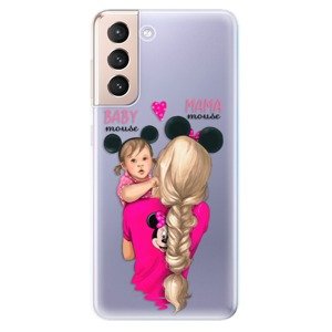 Odolné silikonové pouzdro iSaprio - Mama Mouse Blond and Girl - Samsung Galaxy S21