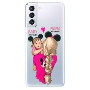 Odolné silikonové pouzdro iSaprio - Mama Mouse Blond and Girl - Samsung Galaxy S21+