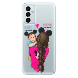 Odolné silikonové pouzdro iSaprio - Mama Mouse Brunette and Boy - Samsung Galaxy M23 5G