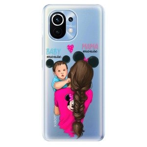 Odolné silikonové pouzdro iSaprio - Mama Mouse Brunette and Boy - Xiaomi Mi 11