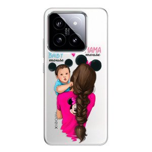 Odolné silikonové pouzdro iSaprio - Mama Mouse Brunette and Boy - Xiaomi 14