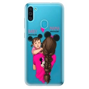 Odolné silikonové pouzdro iSaprio - Mama Mouse Brunette and Girl - Samsung Galaxy M11