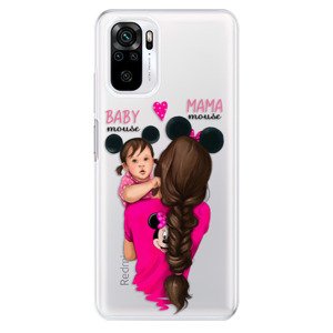 Odolné silikonové pouzdro iSaprio - Mama Mouse Brunette and Girl - Xiaomi Redmi Note 10 / Note 10S