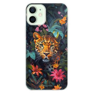 Odolné silikonové pouzdro iSaprio - Flower Jaguar - iPhone 12
