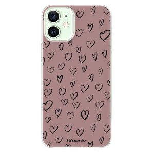 Odolné silikonové pouzdro iSaprio - Heart Dark - iPhone 12