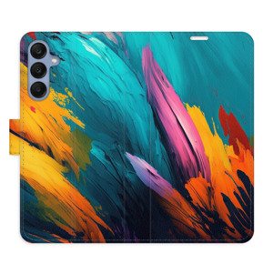 Flipové pouzdro iSaprio - Orange Paint 02 - Samsung Galaxy A25 5G