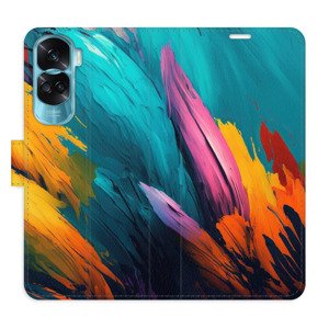 Flipové pouzdro iSaprio - Orange Paint 02 - Honor 90 Lite 5G