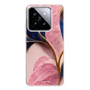Odolné silikonové pouzdro iSaprio - Pink Blue Leaves - Xiaomi 14