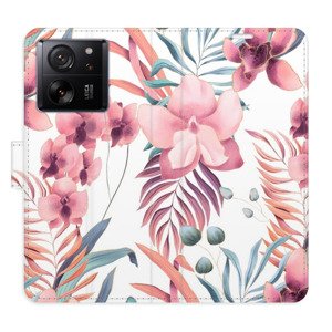 Flipové pouzdro iSaprio - Pink Flowers 02 - Xiaomi 13T / 13T Pro
