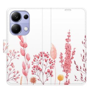 Flipové pouzdro iSaprio - Pink Flowers 03 - Xiaomi Redmi Note 13 Pro