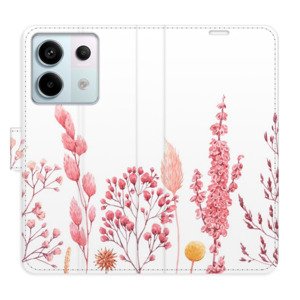 Flipové pouzdro iSaprio - Pink Flowers 03 - Xiaomi Redmi Note 13 Pro+ 5G