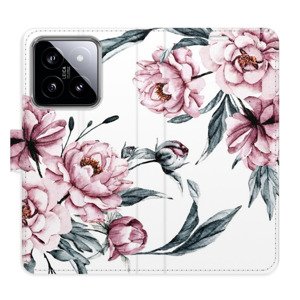 Flipové pouzdro iSaprio - Pink Flowers - Xiaomi 14