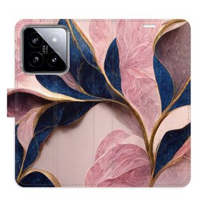 Flipové pouzdro iSaprio - Pink Leaves - Xiaomi 14