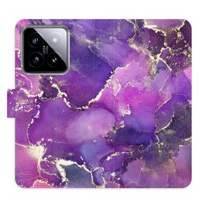 Flipové pouzdro iSaprio - Purple Marble - Xiaomi 14