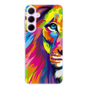 Odolné silikonové pouzdro iSaprio - Rainbow Lion - Samsung Galaxy A55 5G
