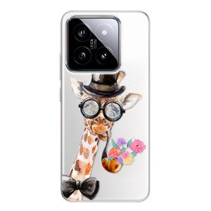 Odolné silikonové pouzdro iSaprio - Sir Giraffe - Xiaomi 14