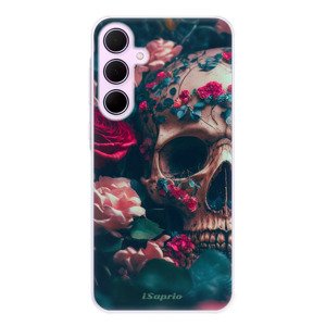 Odolné silikonové pouzdro iSaprio - Skull in Roses - Samsung Galaxy A55 5G