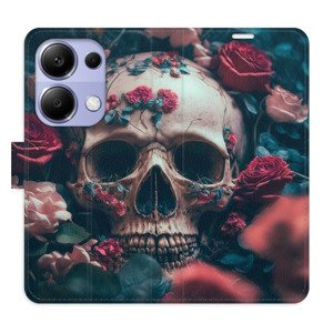 Flipové pouzdro iSaprio - Skull in Roses 02 - Xiaomi Redmi Note 13 Pro