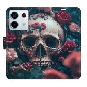Flipové pouzdro iSaprio - Skull in Roses 02 - Xiaomi Redmi Note 13 Pro+ 5G