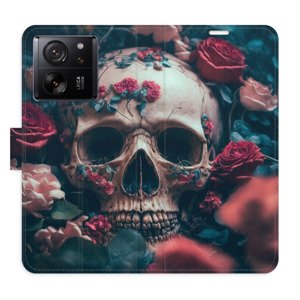 Flipové pouzdro iSaprio - Skull in Roses 02 - Xiaomi 13T / 13T Pro