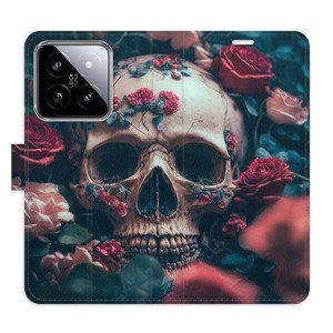 Flipové pouzdro iSaprio - Skull in Roses 02 - Xiaomi 14