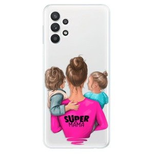 Odolné silikonové pouzdro iSaprio - Super Mama - Boy and Girl - Samsung Galaxy A32