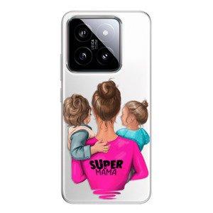 Odolné silikonové pouzdro iSaprio - Super Mama - Boy and Girl - Xiaomi 14