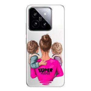 Odolné silikonové pouzdro iSaprio - Super Mama - Two Boys - Xiaomi 14