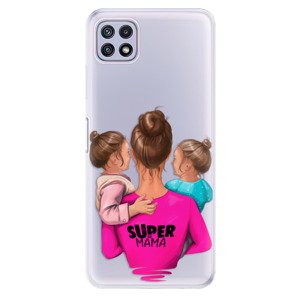 Odolné silikonové pouzdro iSaprio - Super Mama - Two Girls - Samsung Galaxy A22 5G