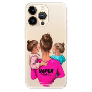 Odolné silikonové pouzdro iSaprio - Super Mama - Two Girls - iPhone 13 Pro
