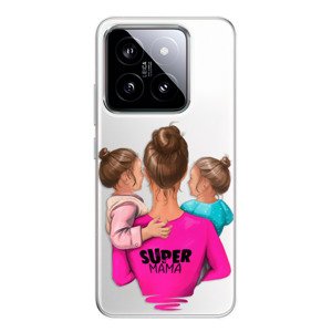 Odolné silikonové pouzdro iSaprio - Super Mama - Two Girls - Xiaomi 14