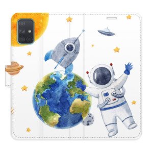 Flipové pouzdro iSaprio - Space 06 - Samsung Galaxy A71