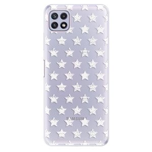 Odolné silikonové pouzdro iSaprio - Stars Pattern - white - Samsung Galaxy A22 5G