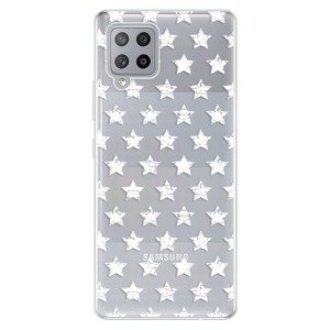 Odolné silikonové pouzdro iSaprio - Stars Pattern - white - Samsung Galaxy A42