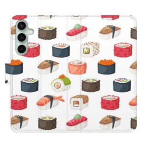 Flipové pouzdro iSaprio - Sushi Pattern 02 - Samsung Galaxy S23 FE
