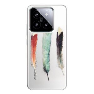 Odolné silikonové pouzdro iSaprio - Three Feathers - Xiaomi 14