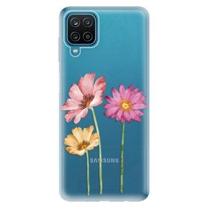Odolné silikonové pouzdro iSaprio - Three Flowers - Samsung Galaxy A12