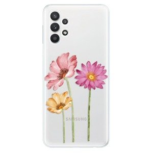 Odolné silikonové pouzdro iSaprio - Three Flowers - Samsung Galaxy A32