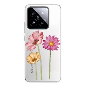 Odolné silikonové pouzdro iSaprio - Three Flowers - Xiaomi 14