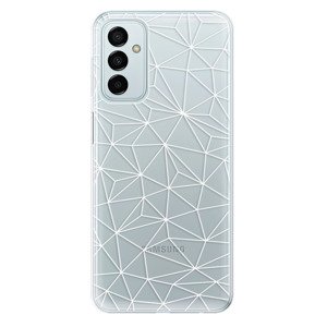 Odolné silikonové pouzdro iSaprio - Abstract Triangles 03 - white - Samsung Galaxy M23 5G