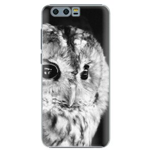 Plastové pouzdro iSaprio - BW Owl - Huawei Honor 9