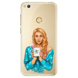 Plastové pouzdro iSaprio - Coffe Now - Redhead - Huawei Honor 8 Lite
