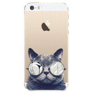 Plastové pouzdro iSaprio - Crazy Cat 01 - iPhone 5/5S/SE