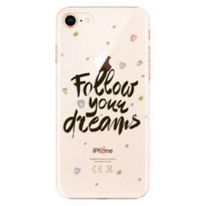 Plastové pouzdro iSaprio - Follow Your Dreams - black - iPhone 8