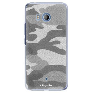 Plastové pouzdro iSaprio - Gray Camuflage 02 - HTC U11