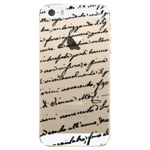 Plastové pouzdro iSaprio - Handwriting 01 - black - iPhone 5/5S/SE