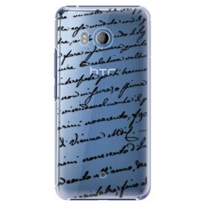 Plastové pouzdro iSaprio - Handwriting 01 - black - HTC U11