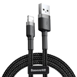 Nabíjecí a datový odolný kabel Baseus USB na Lightning pro iPhone, iPad – 3A, 1m